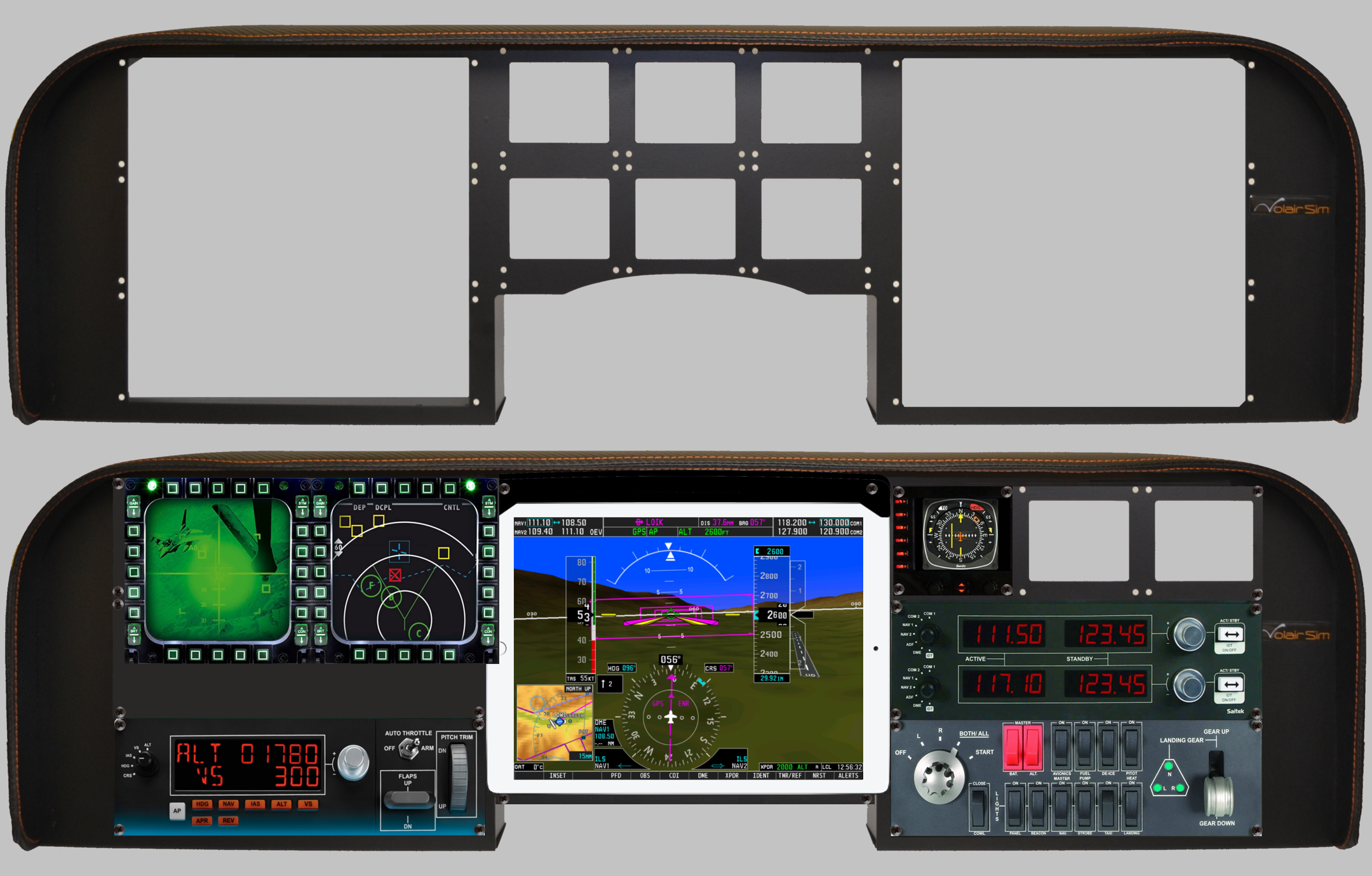 04 VolairSim white 4k full panel Simionic G1000