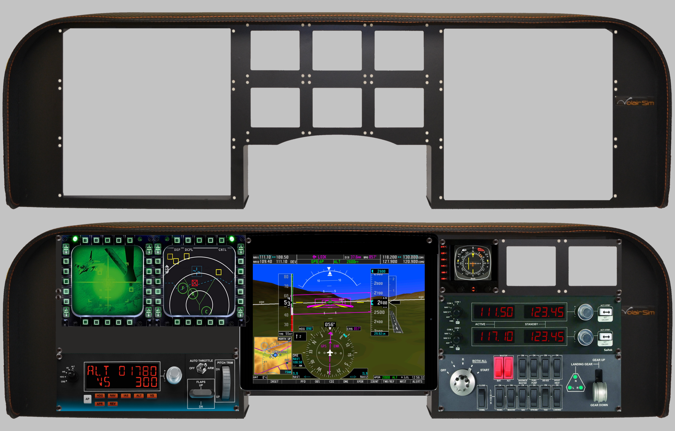 06 VolairSim black 4k full panel Simionic G1000