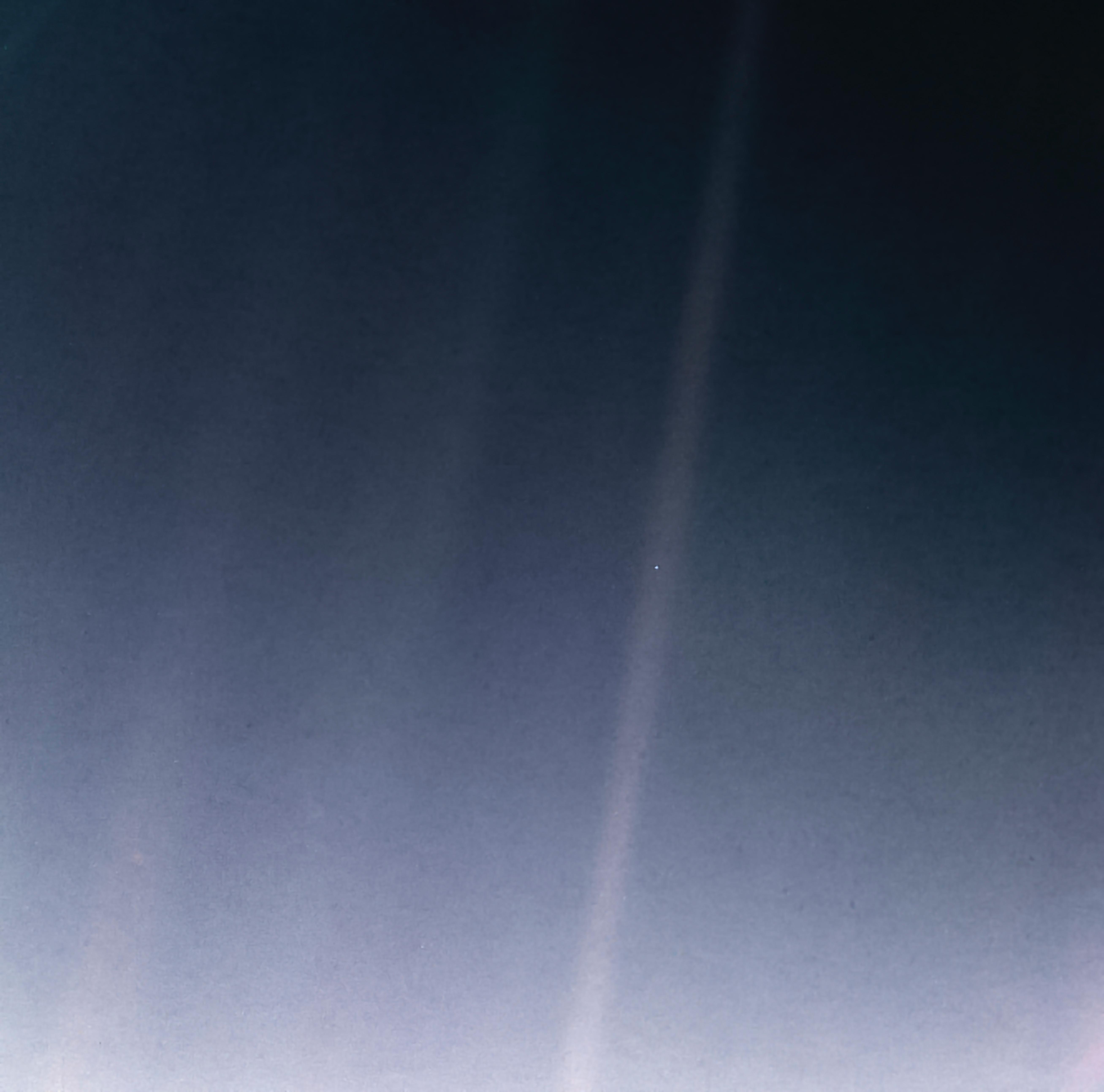 1990: “Pale Blue Dot” - Earth from Neptune... from the Voyager 1 spacecraft