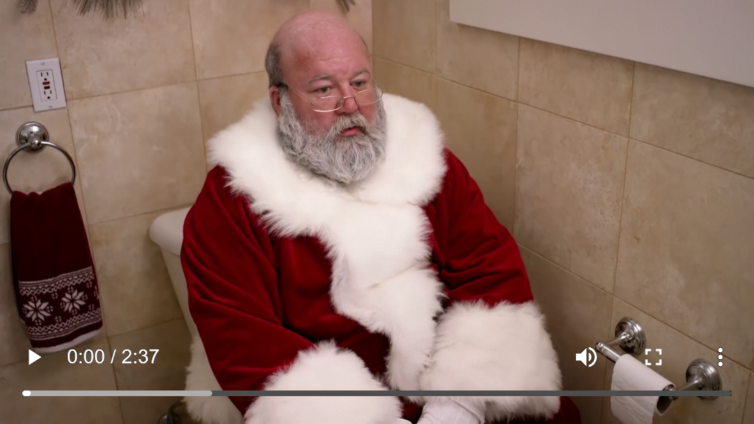 Even Santa poops