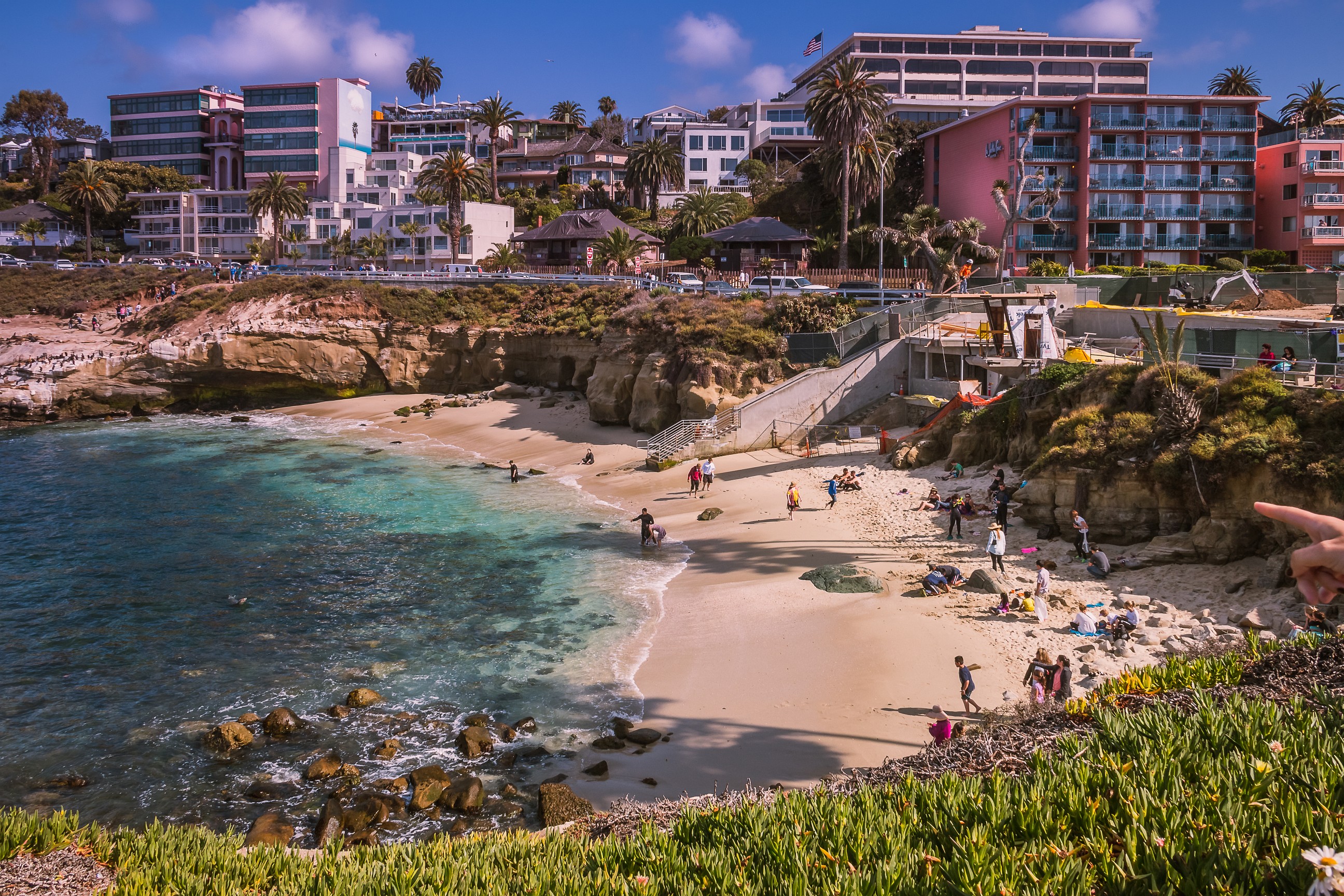 La Jolla Cove, La Jolla, San Diego, California, USA(2015)... photo by Randy Gibbons (Flickr) ... original photo by Randy Gibbons