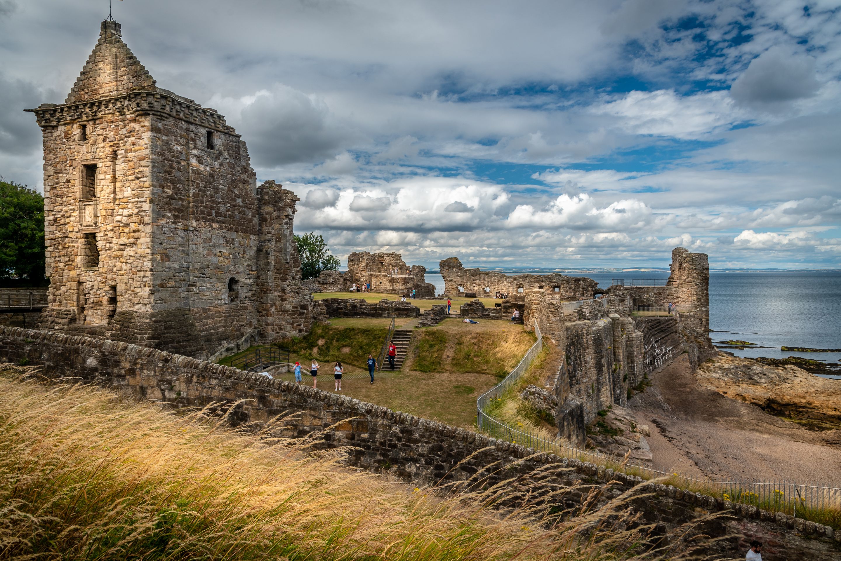 St. Andrews Castle, St. Andrews, Scotland(2018)... photo by Kevin Britten ... original photo by Kevin Britten